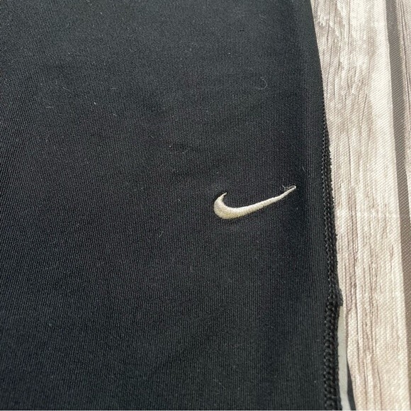 Nike Women's Short Leggings Bermuda Length Dri-Fit M Med Medium Black White - Picture 7 of 11